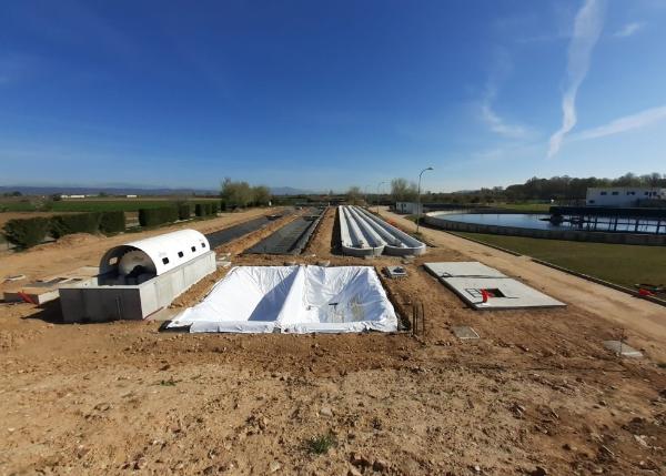 Working on the wetlands and raceway